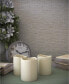 Lavish Home 242644 LED Votive Flameless Wax Candle Set 8-Piece Ivory