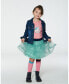 Фото #3 товара Big Girls Mesh Skirt With Frills Turquoise