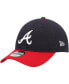 Фото #1 товара Men's Navy, Red Atlanta Braves Replica Core Classic 9TWENTY Adjustable Hat