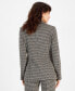 Women's Houndstooth One-Button Long-Sleeve Blazer, Created for Macy's