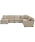 Фото #4 товара Radley Fabric 6-Piece Chaise Sectional with Wedge, Created for Macy's