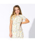 ფოტო #2 პროდუქტის Toddler| Child Girls Fall Floral Short Sleeve Dress