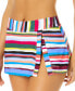 Фото #3 товара Women's Paneled Side-Slit Swim Skirt