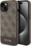 Фото #12 товара Guess Guess GUHCP15SG4GLBR iPhone 15 / 14 / 13 6.1" brązowy/brown hardcase 4G Stripe Collection