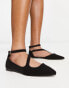 Фото #1 товара Truffle Collection strappy pointed ballet flats in black