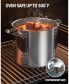 Фото #6 товара 20-Quart 18/10 Stainless Steel Classic Deep Cooking Pot Canning Stockpot with Stainless Steel Lid, Silver