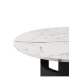 Фото #6 товара 42" Modern Round Dining Table with Printed Black Marble Top