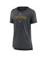 Фото #3 товара Women's Heather Charcoal San Diego Padres Authentic Collection Early Work Tri-Blend T-shirt