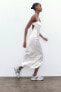 Фото #7 товара Платье миди в бельевом стиле ZARA