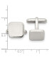 Stainless Steel Polished Rounded Square Cufflinks