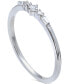 ფოტო #1 პროდუქტის Cubic Zirconia Stacking Ring in Sterling Silver, Created for Macy's