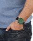 Фото #4 товара Наручные часы American Exchange Men's Analog Black Strap Watch 44mm with Interchangeable Straps Set.
