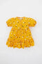 Фото #1 товара Платье для малышей defacto Короткое платье из твила с цветочным принтом A0406A523SM