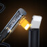 Kątowy kabel iPhone Lightning - USB do ładowania i transferu danych 2.4A 1.2m czarny