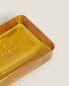 Фото #4 товара Mustard yellow glass bathroom soap dish