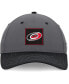 Фото #1 товара Men's Gray/Black Carolina Hurricanes 2024 Stanley Cup Playoffs Locker Room Adjustable Hat