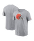 Фото #2 товара Men's Gray Cleveland Browns Logo Essential T-shirt