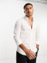 Фото #1 товара New Look button collar shirt in white