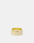 Фото #2 товара Pieces plated gift boxed chunky ring with scattered diamantes in gold