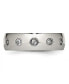 ფოტო #2 პროდუქტის Stainless Steel Rose IP-plated Cubic Zirconia 7mm Band Ring