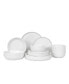 Фото #6 товара Natural White 16-Pc Dinnerware Set, Service for 4