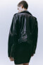 Фото #7 товара Куртка в байкерском стиле из искусственной кожи ZARA