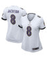 Фото #1 товара Women's Lamar Jackson White Baltimore Ravens Game Jersey