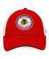 Фото #3 товара Men's Red, White Chicago Blackhawks Iconic Gradient Trucker Snapback Hat