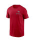 Men's Red Tampa Bay Buccaneers Infograph Lockup Performance T-shirt