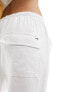 Фото #5 товара Tommy Jeans Harper co-ord linen trousers in white