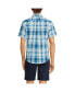 ფოტო #2 პროდუქტის Men's Traditional Fit Short Sleeve Madras Shirt