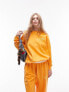 Фото #2 товара Свитшот Topshop с графическим принтом "Нью-Йорк" в оранжевом цвете, комбинированный