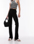 Фото #3 товара Topshop stretchy cord flare trouser in black