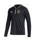 Фото #3 товара Men's Black Vegas Golden Knights Team Long Sleeve Quarter-Zip Hoodie T-shirt