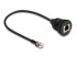 Delock Kabel RJ12 Stecker zu Buchse zum Einbau 30 cm schwarz - Cable