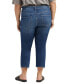 ფოტო #2 პროდუქტის Plus Size Maya Mid Rise Capri Jeans