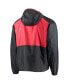 Men's Black, Red Georgia Bulldogs Flash Forward Hoodie Full-Zip Lightweight Windbreaker