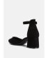 Фото #2 товара kody suede ankle strap block heel sandals