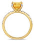 Фото #3 товара Кольцо Macy's Citrine and Diamond