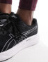 Asics Gel-Pulse 15 neutral running trainers in black and hot pink