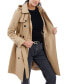 Фото #4 товара Women's Double-Breasted Hooded Trench Coat, Created for Macy's