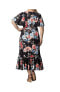 Plus Size Madrid Ruffled Dress MIDNIGHT MEADOW, 1X - фото #3