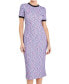 ფოტო #4 პროდუქტის Women's Rainbow Knit Midi Dress