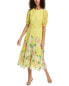 Фото #1 товара Ted Baker Midi Tea Dress Women's Yellow 1