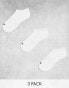 Фото #1 товара ASOS 4505 Icon 3 pack anti bacterial trainer sport socks in white