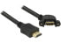 Delock HDMI A - 1m - 1 m - HDMI Type A (Standard) - HDMI Type A (Standard) - Black