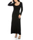 Фото #1 товара Women's Long Sleeve Maxi Dress