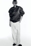 Фото #1 товара Linen-blend Straight Pants