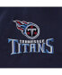 Фото #4 товара Men's Navy Tennessee Titans Hurricane Raglan Full-Zip Windbreaker Jacket