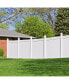 Фото #4 товара Privacy Fence Panels 6FT.H X 6FT.W White Vinyl Full Set Of 2 Pcs